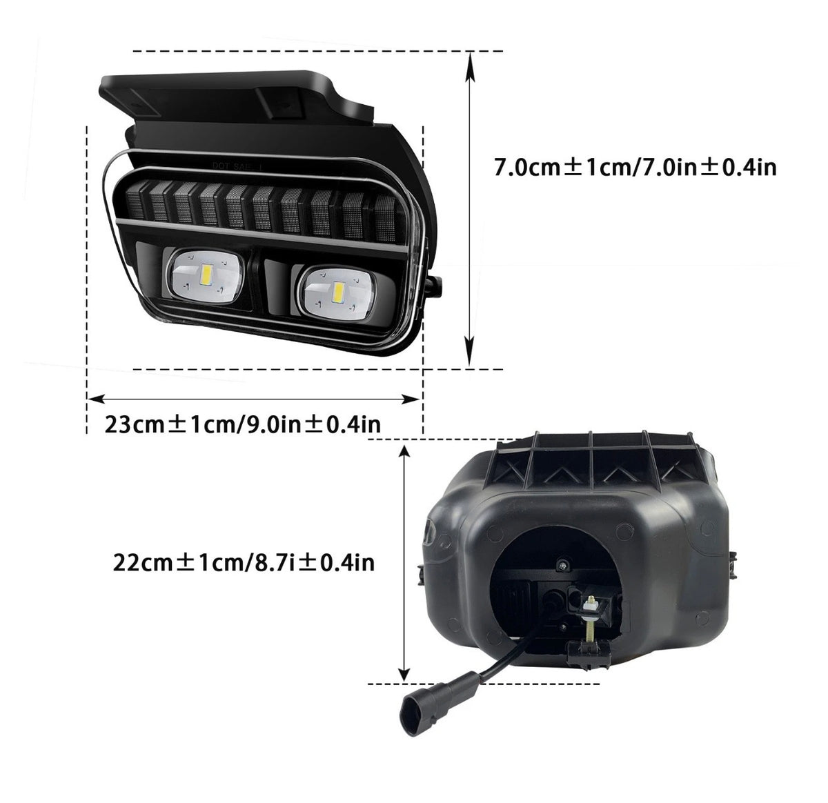 LED For 2003-2007 Chevy Silverado Avalanche Fog Lights Front Bumper Driving Lamp