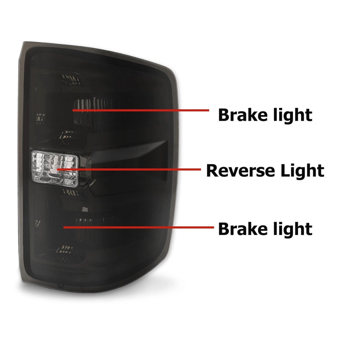 For Chevy Silverado 1500 2500HD 3500HD 2014-2015 2019 Tail Lights Brake Lamps