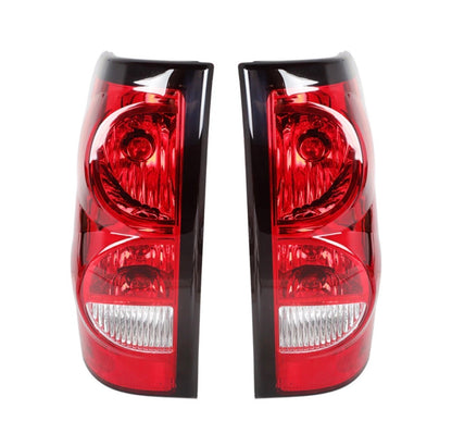 Red Tail Lights Brake Lamps Pair For 2003-2006 Chevy Silverado 1500 2500 3500 HD