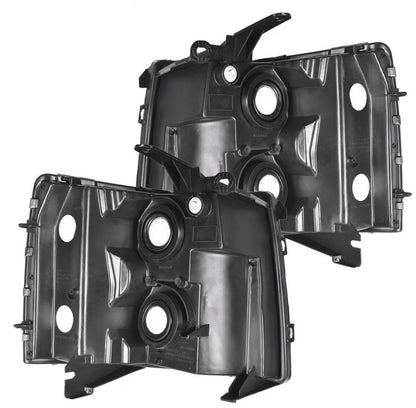 For 2007-2014 Chevy Silverado1500 2500HD 3500HD Left+Right Headlights Headlamps