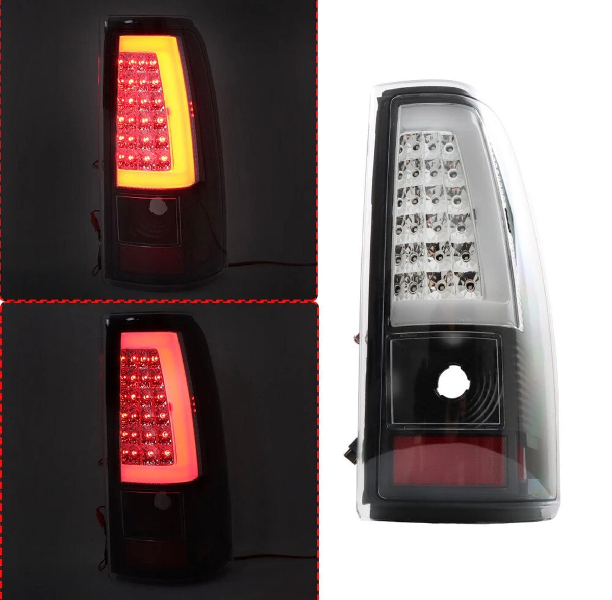 For Chevy Silverado 1500 2500 2003-2006 Driver+Passenger LED Tail Light Lamps