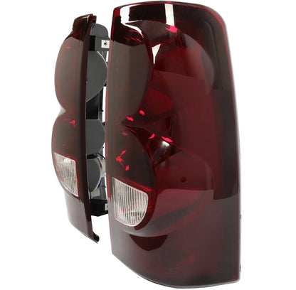 tinted Tail Lights For 03-06 Chevy Silverado 1500 2500 3500 HD w/Bulbs Wiring Set LH RH