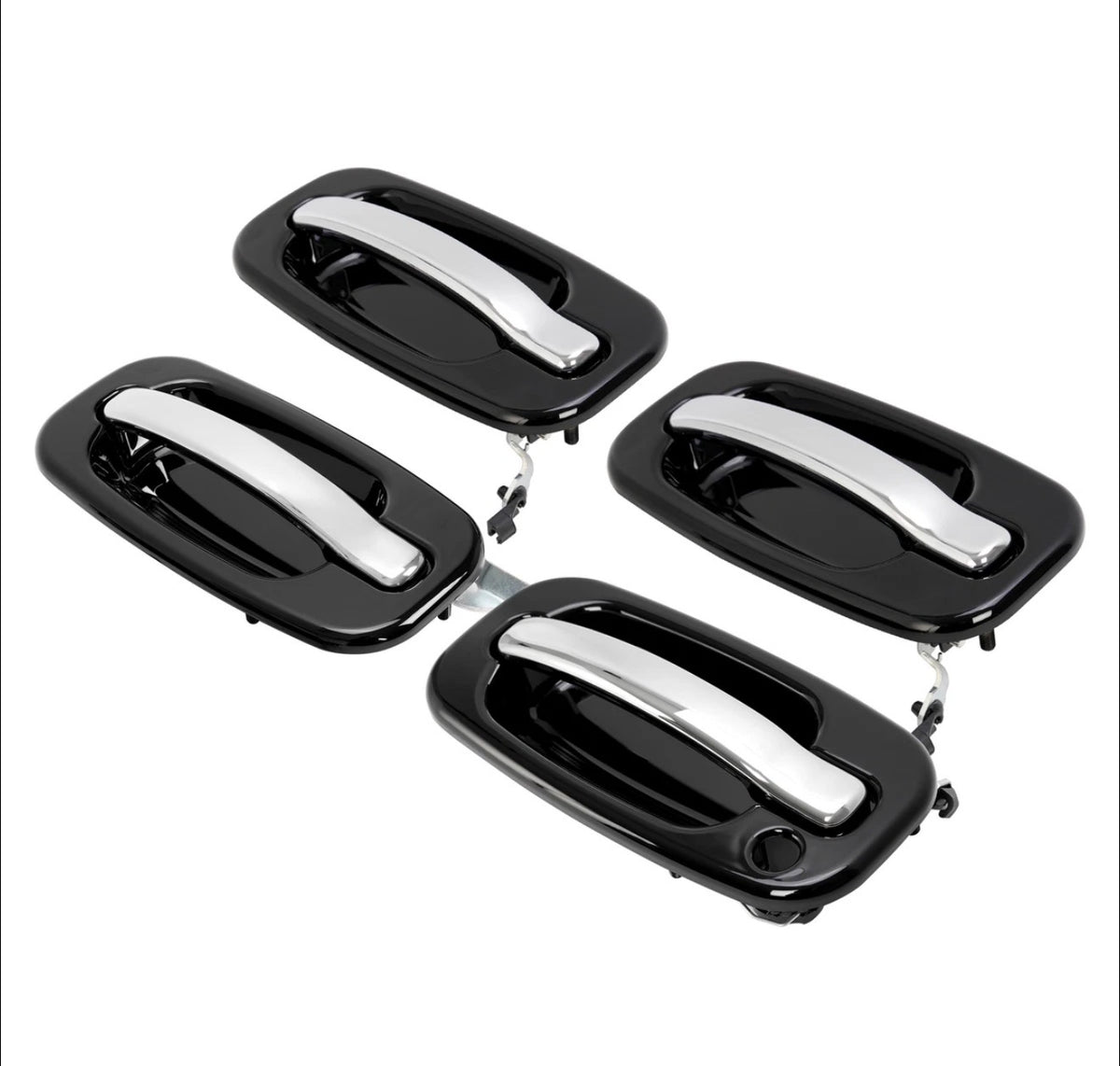 Outside Door Handles W/O Keyhole For Silverado Tahoe Sierra 99-06 4Pcs Painted