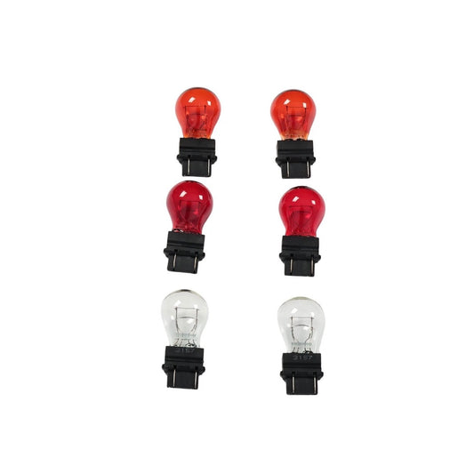 Clear Rear Tail Light Set W/Bulb LH RH For 1999-2007 Chevy Silverado GMC Sierra (Clarify silverado fitment 4 holes and 3 holes