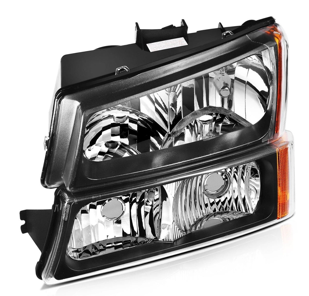 For 2003-2006 Chevy Silverado Avalanche 1500 2500 w/Amber Headlights Assembly