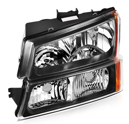 For 2003-2006 Chevy Silverado Avalanche 1500 2500 w/Amber Headlights Assembly