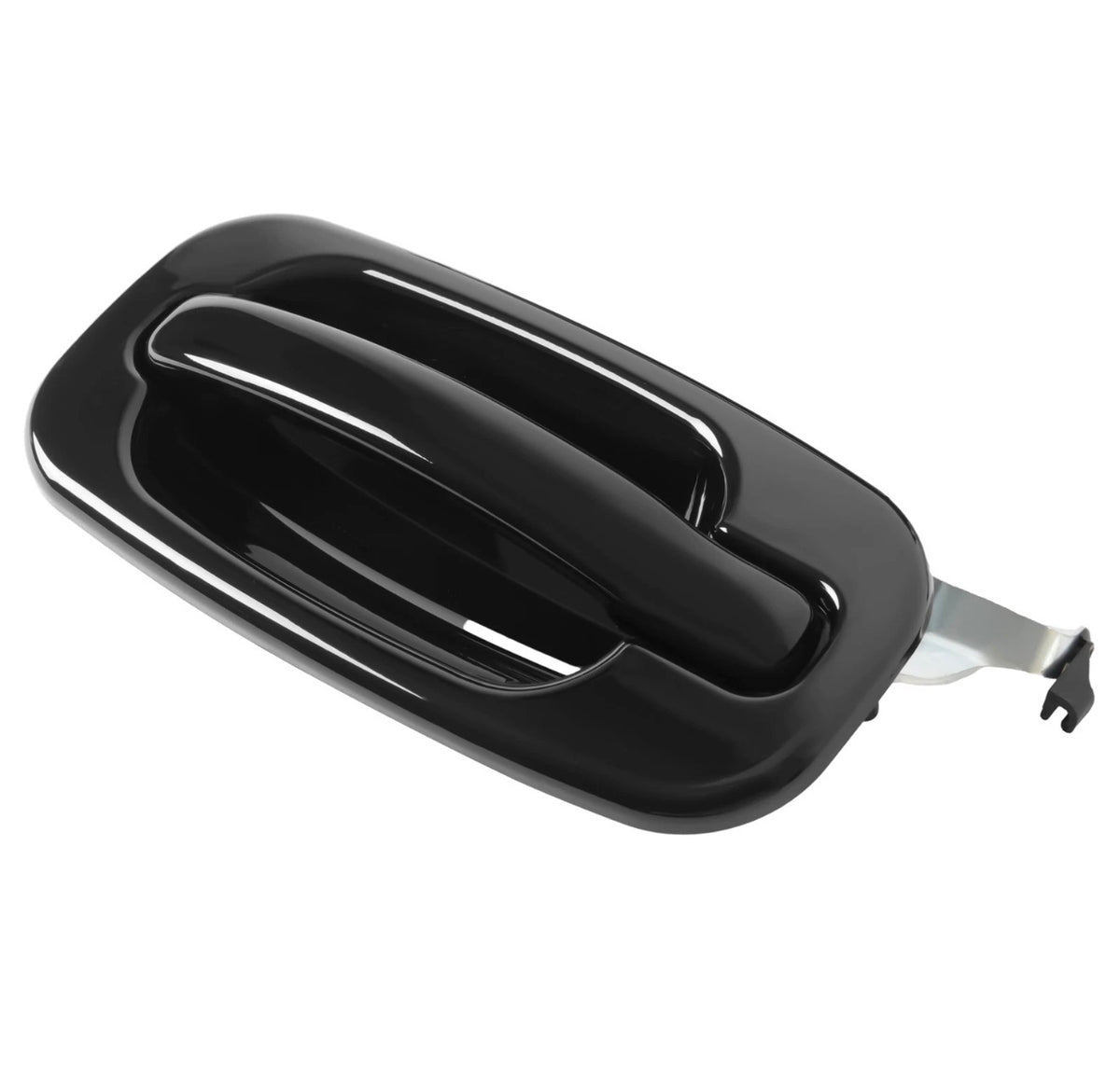 NEW Rear Outside Door Handles Set Gloss Black For Silverado Tahoe Sierra 99-06