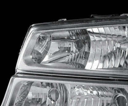 For 2003-2006 Chevy Silverado 1500 2500 3500 Headlights + Bumper Lights