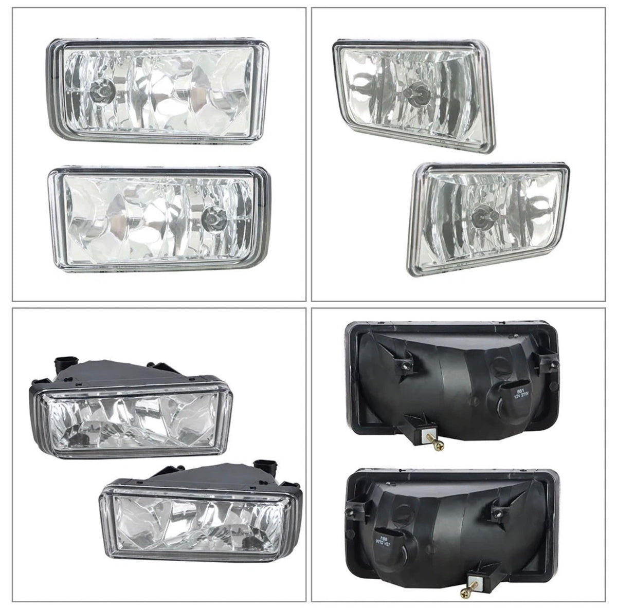 Front Fog Lights Lamps w/Bulbs For 2007-2015 Chevy Silverado 1500 2500 3500 HD