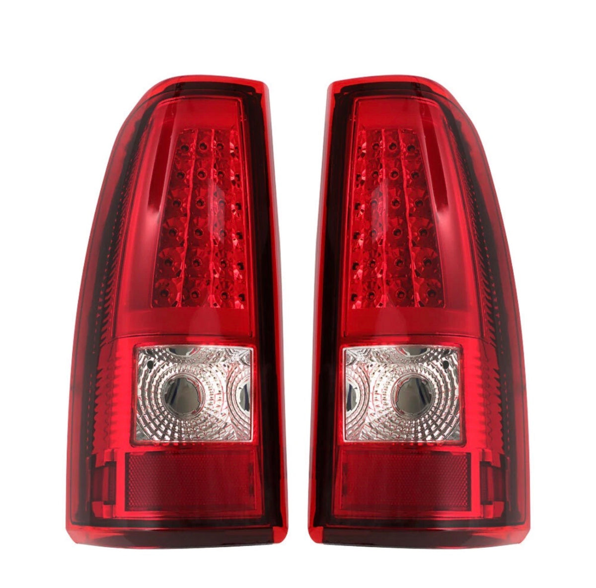 RED LED Tail Lights Fits 2003-2006 03 Chevy Silverado 1500 1500HD 2500 2500 HD 3500
