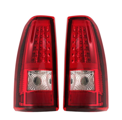 RED LED Tail Lights Fits 2003-2006 03 Chevy Silverado 1500 1500HD 2500 2500 HD 3500