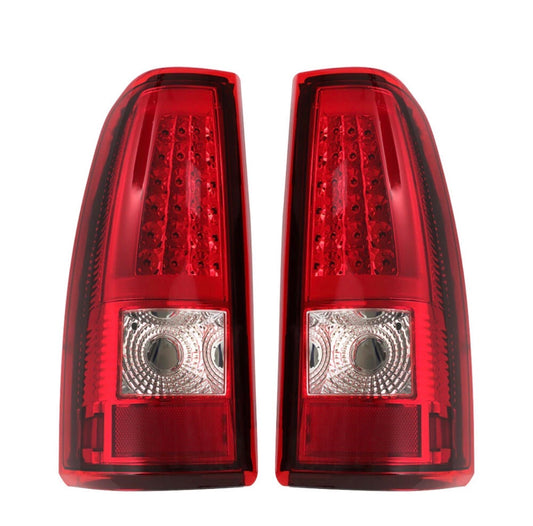 RED LED Tail Lights Fits 2003-2006 03 Chevy Silverado 1500 1500HD 2500 2500 HD 3500