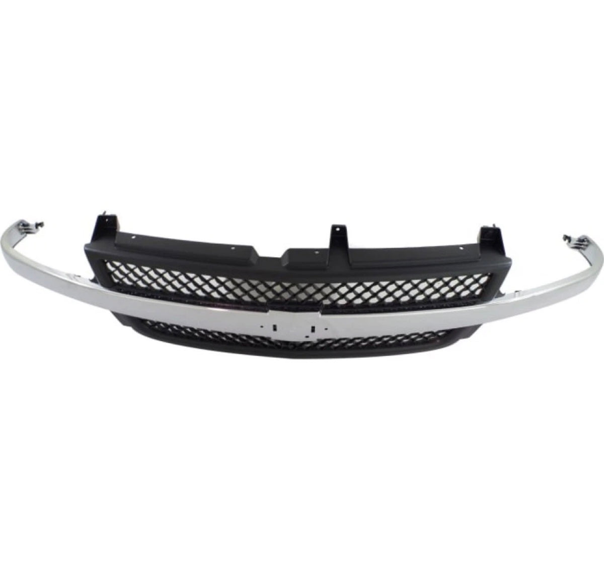 For Chevy Silverado 2500 HD/3500 Grille Assembly 2001 2002 Painted Black Shell