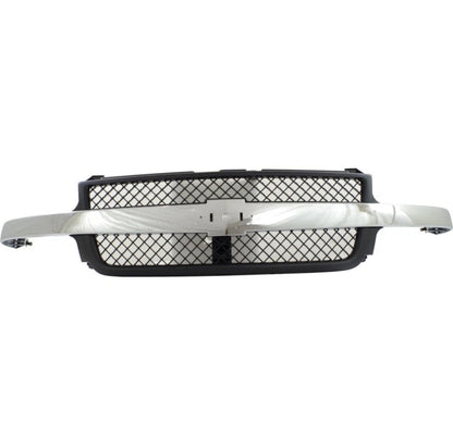 For Chevy Silverado 2500 HD/3500 Grille Assembly 2001 2002 Painted Black Shell