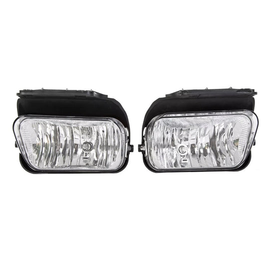 For 03-06 Chevy Silverado 1500/2500/3500 Clear Driving Fog Lights w/Bulbs Pair
