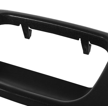 Tailgate Handle & Bezel Set Smooth Black for 99-06 Chevy GMC Silverado Sierra