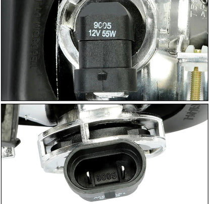 For 03-06 Chevy Silverado 1500/2500/3500 Clear Driving Fog Lights w/Bulbs Pair