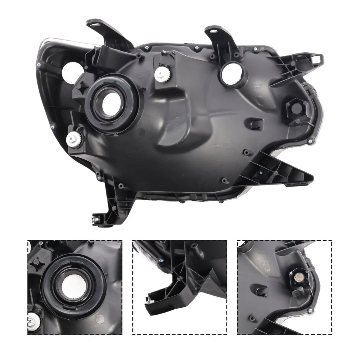 Headlights Assembly For 2012-2015 Toyota Tacoma Black Clear Corner Lamp Pair