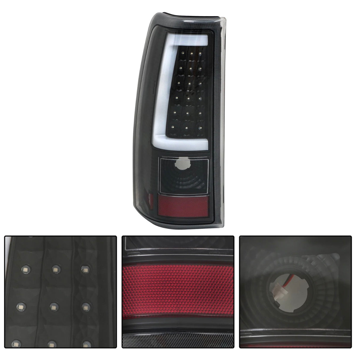 Black LED Tail Lights Fits 2003-2006 Chevy Silverado GMC Sierra 1500 2500HD 3500