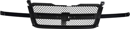 Matte Black SS Front Grille Assembly Fit For 2003-2007 Chevrolet Silverado 1500