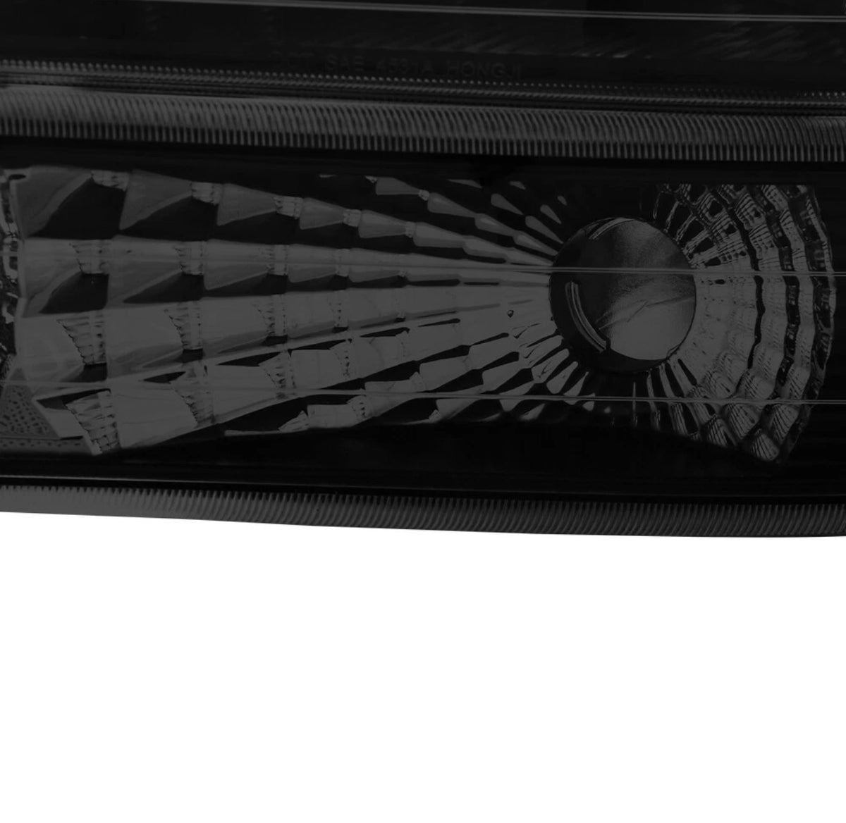 Black Headlights Fit For 1999-2002 Chevy Silverado 2000-2006 Tahoe Suburban 1500/Smoke lens+Black housing+Clear corner INCOMPLETE