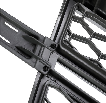 Chrome Gray Grille Honeycomb Style Fit For 2003-2007 Silverado 1500 2500 3500 HD