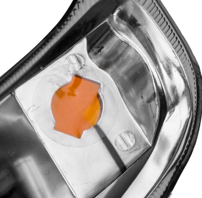 Black Headlights Bumper Lamps For 1999-2002 Chevy Silverado/00-06 Tahoe Suburban amber