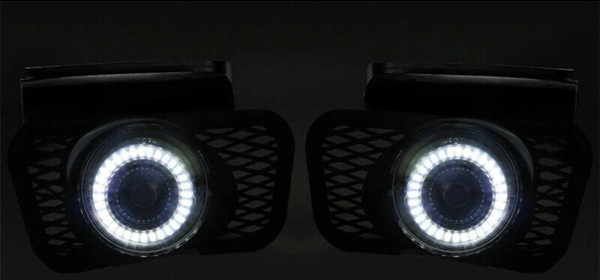 For 2003-2006 Chevy Silverado Avalanche 1500 LED Halo Projector Fog Lights Lamps