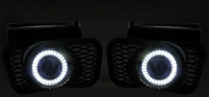 For 2003-2006 Chevy Silverado Avalanche 1500 LED Halo Projector Fog Lights Lamps