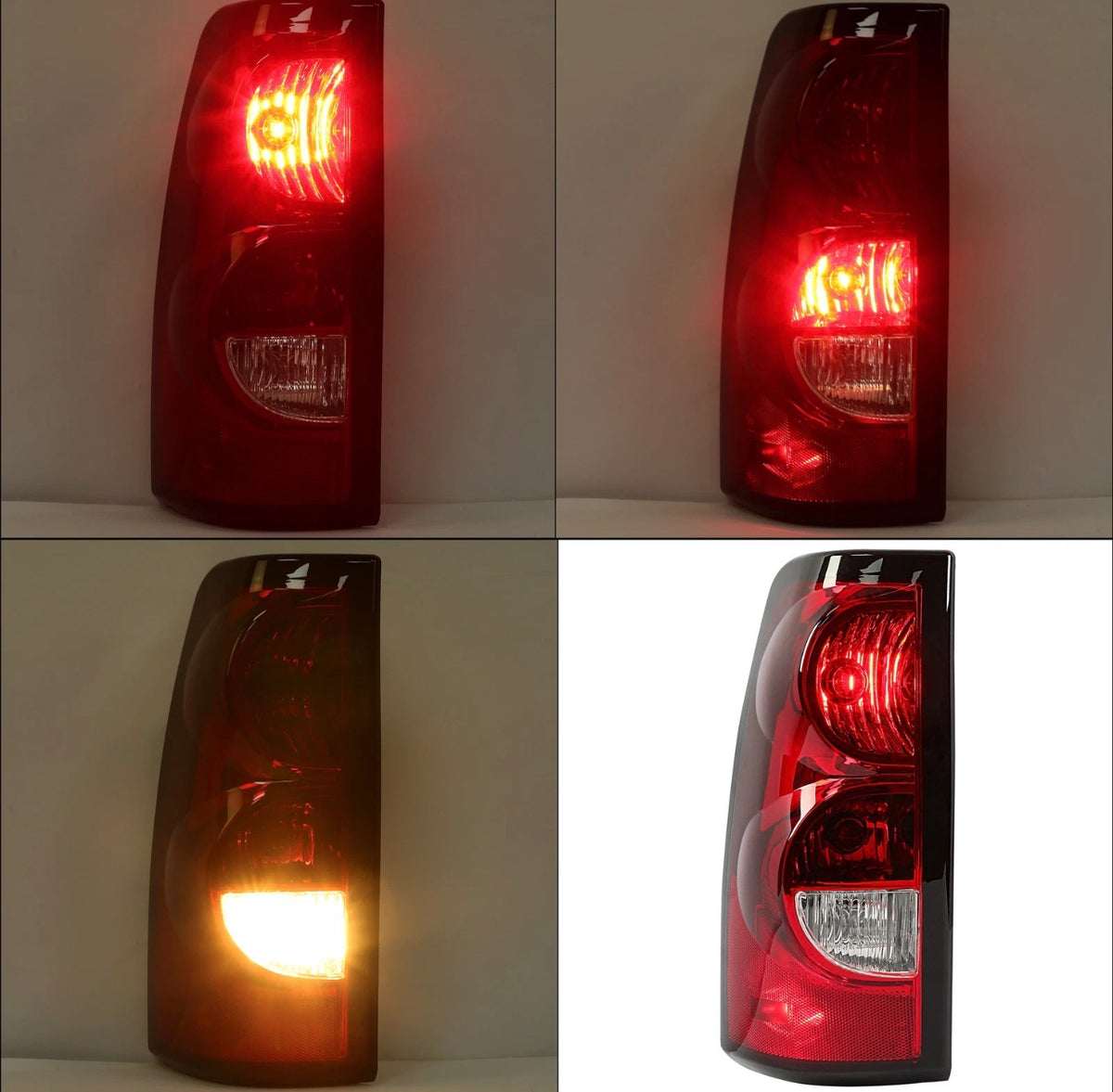 Left Driver Side For Chevy Silverado 03-06 Tail Light Brake Lamp Chrome Housing