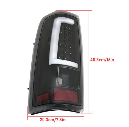 Black LED Tail Lights Fits 2003-2006 Chevy Silverado GMC Sierra 1500 2500HD 3500
