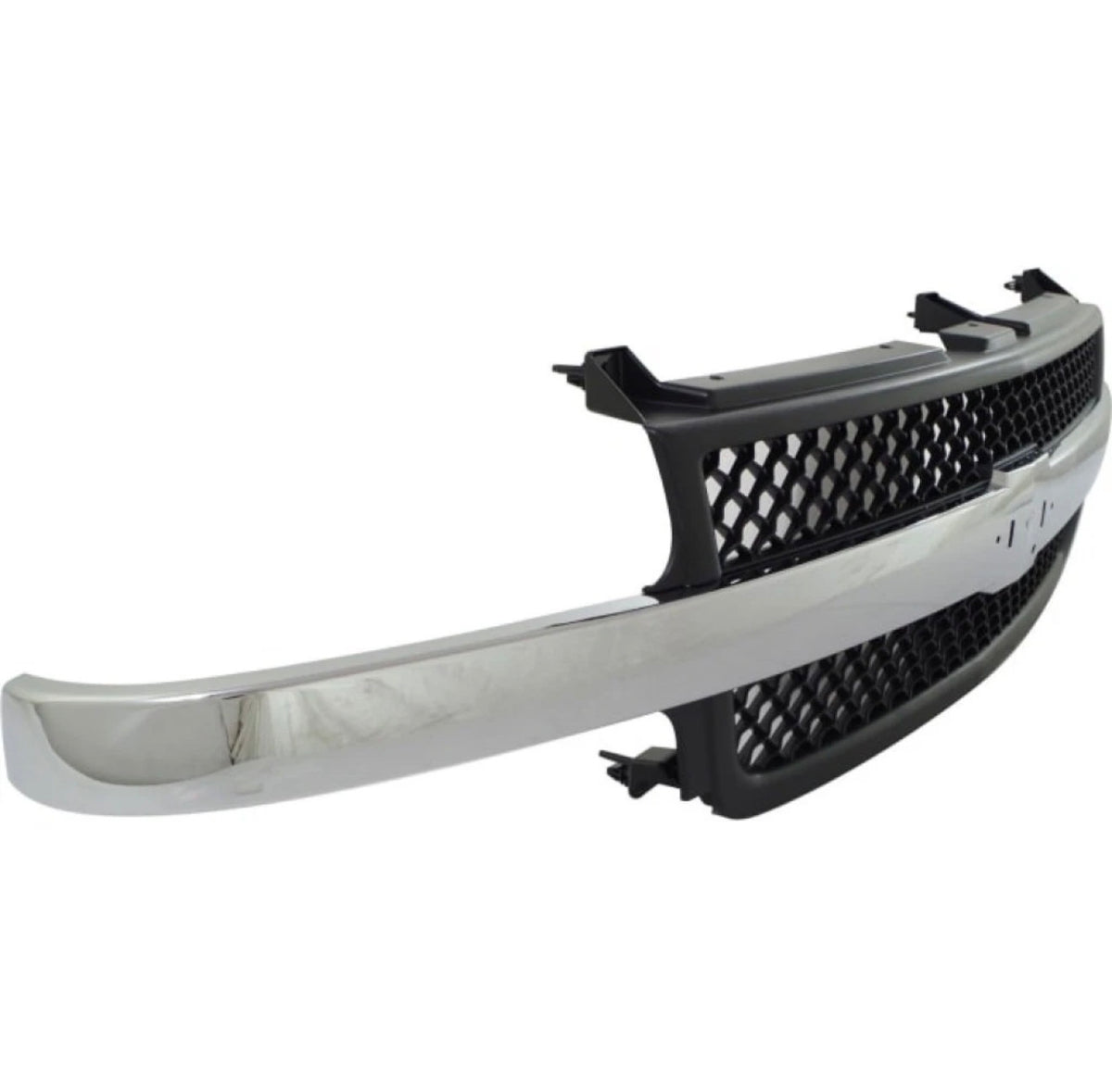 For Chevy Silverado 2500 HD/3500 Grille Assembly 2001 2002 Painted Black Shell