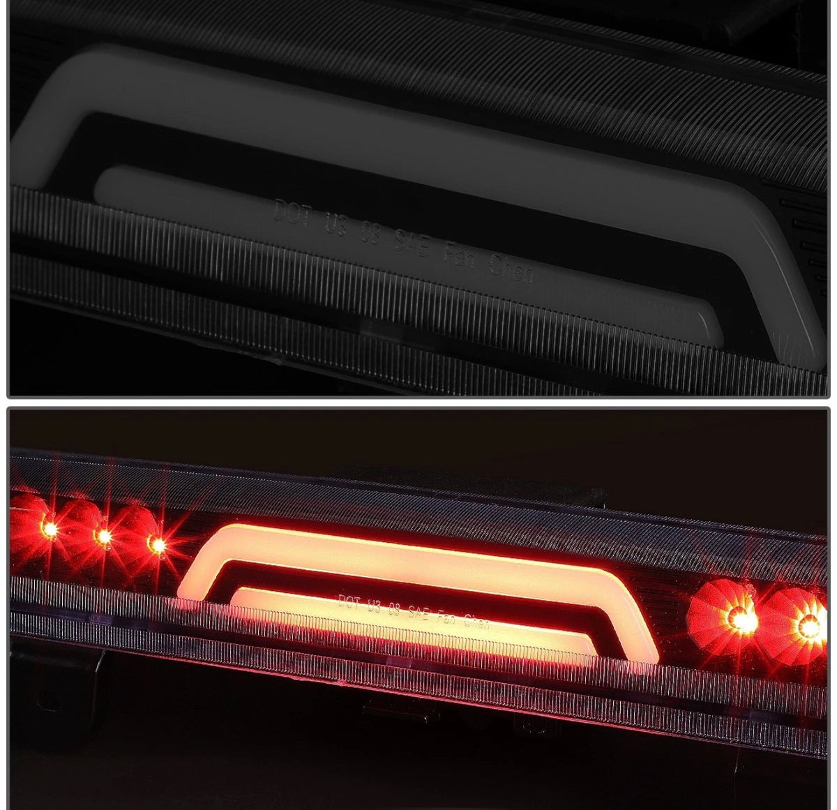 FIT FOR 00-06 TAHOE YUKON 3RD X-TYPE REAR BLACK THIRD TAIL BRAKE LIGHT STOP LAMP