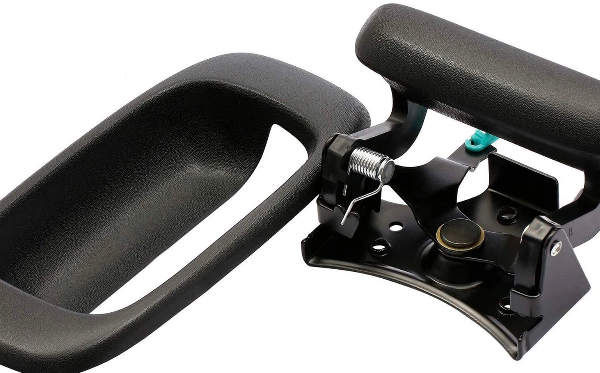 Tailgate Handle & Bezel Set Smooth Black for 99-06 Chevy GMC Silverado Sierra