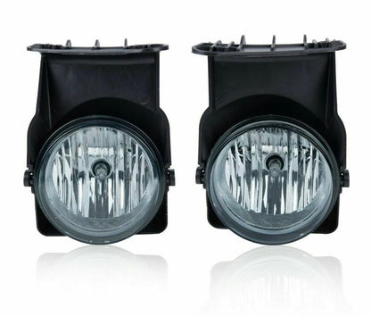 Pair Smoke Front Fog Lights Fit For 03-06 GMC Sierra 1500 2500 3500 Pickup