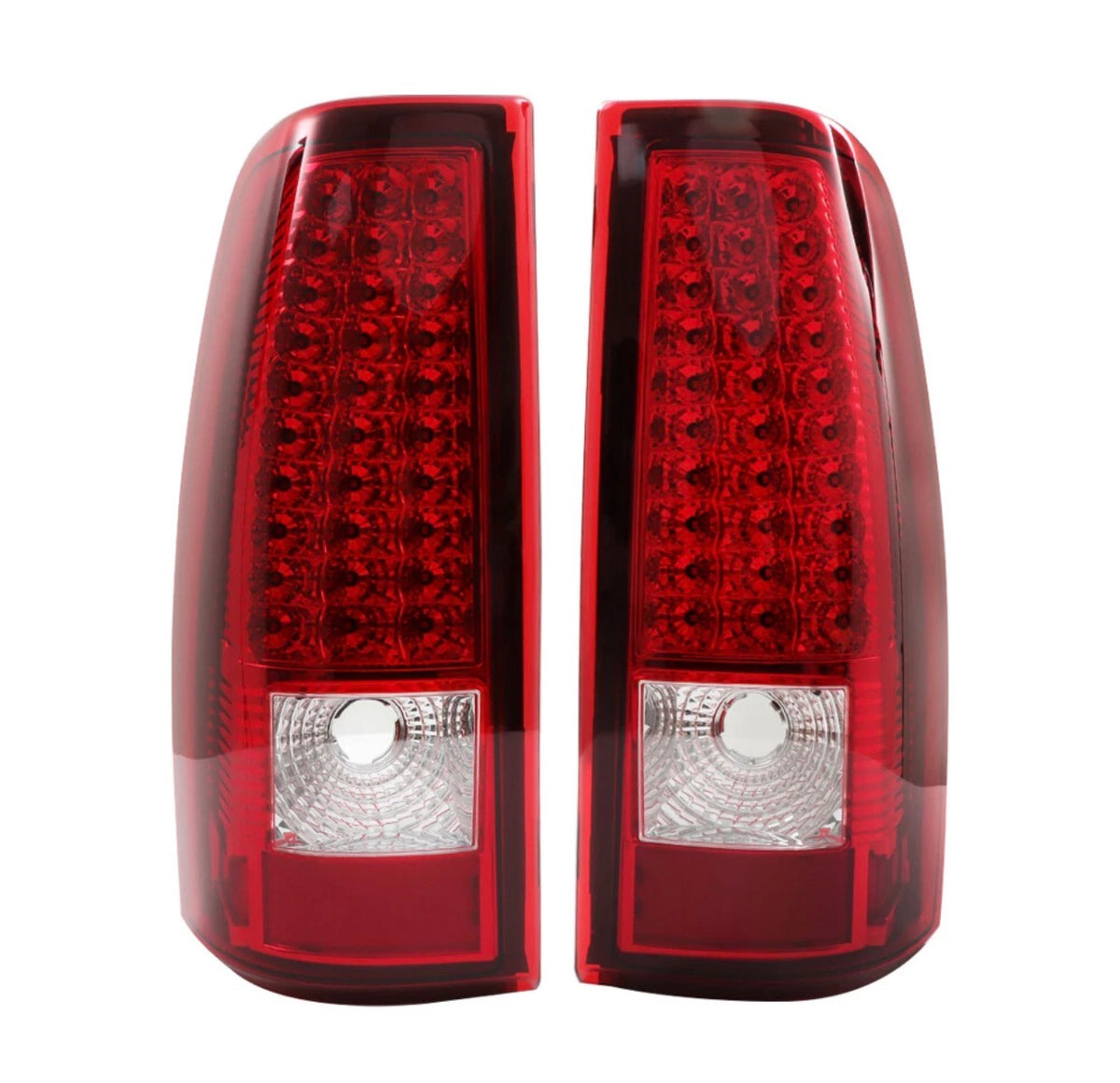 Left&Right Side For 2003-2006 Chevy Silverado 1500 2500 LED Tail Light Red Lamp