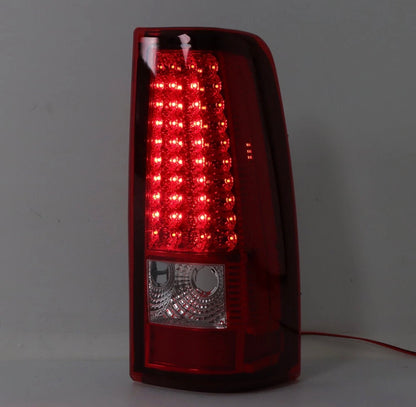 Left&Right Side For 2003-2006 Chevy Silverado 1500 2500 LED Tail Light Red Lamp