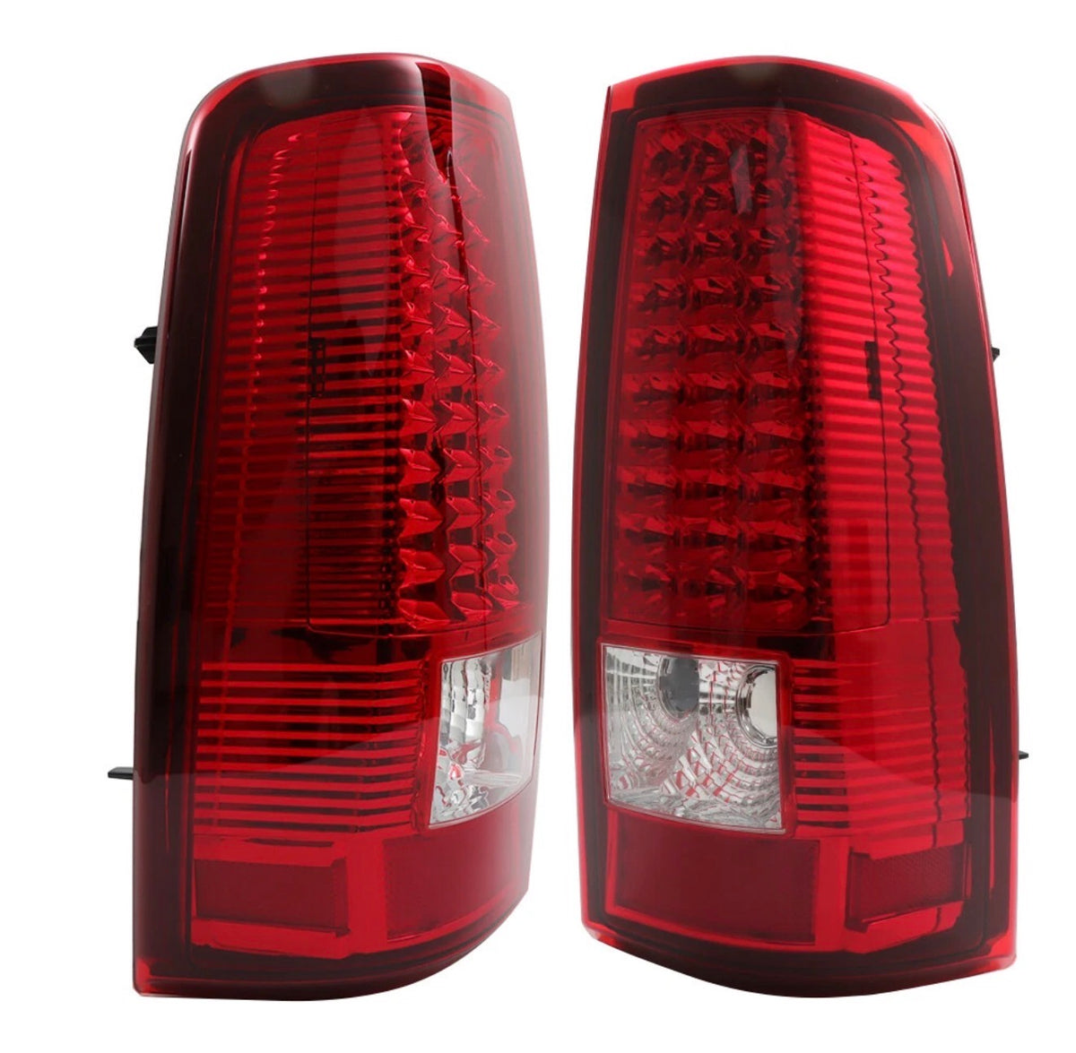 Left&Right Side For 2003-2006 Chevy Silverado 1500 2500 LED Tail Light Red Lamp