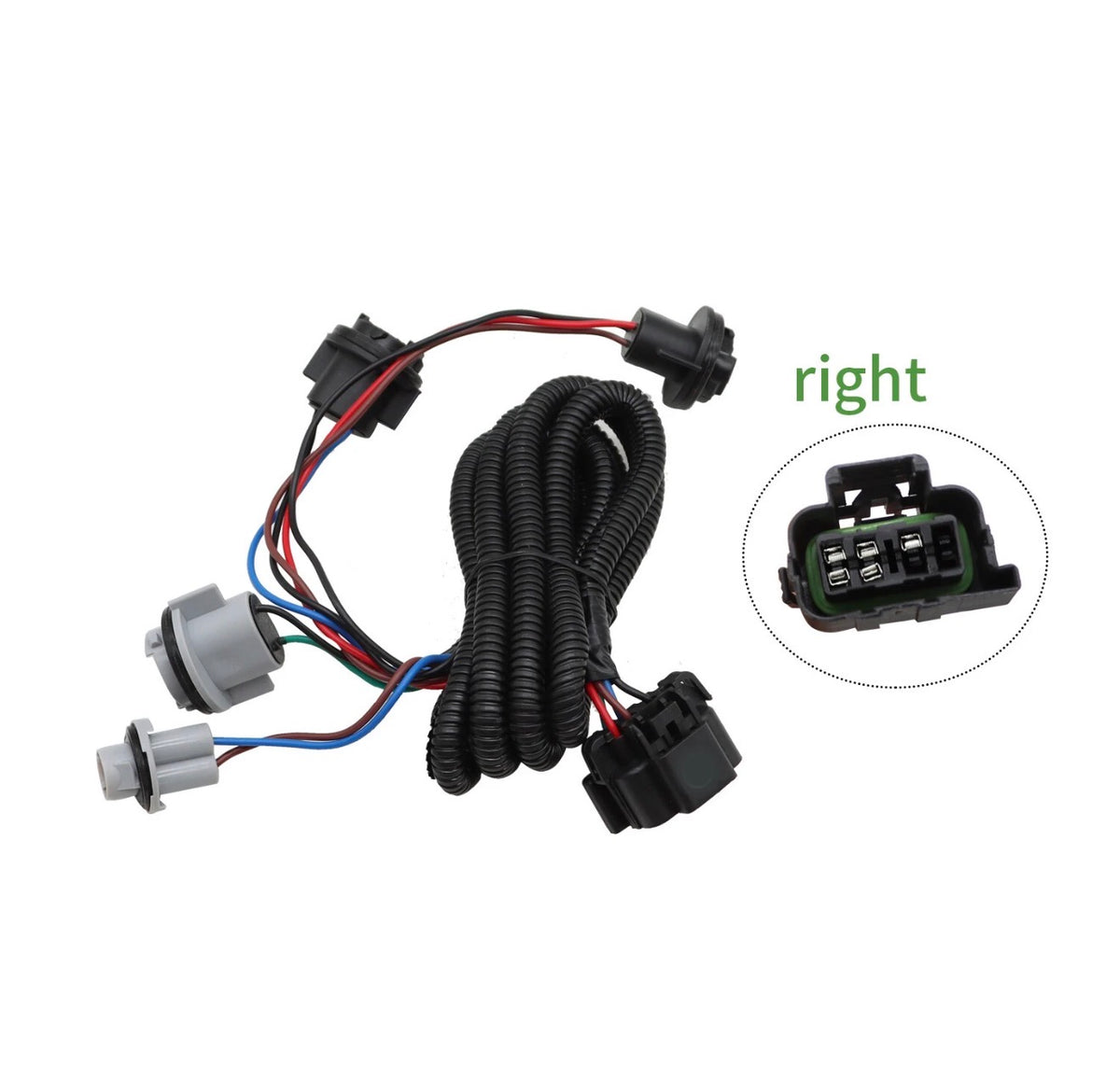 2PCS LH RH Tail Harness Light For 2003-2006 Chevy Silverado 1500 2500 3500 HD