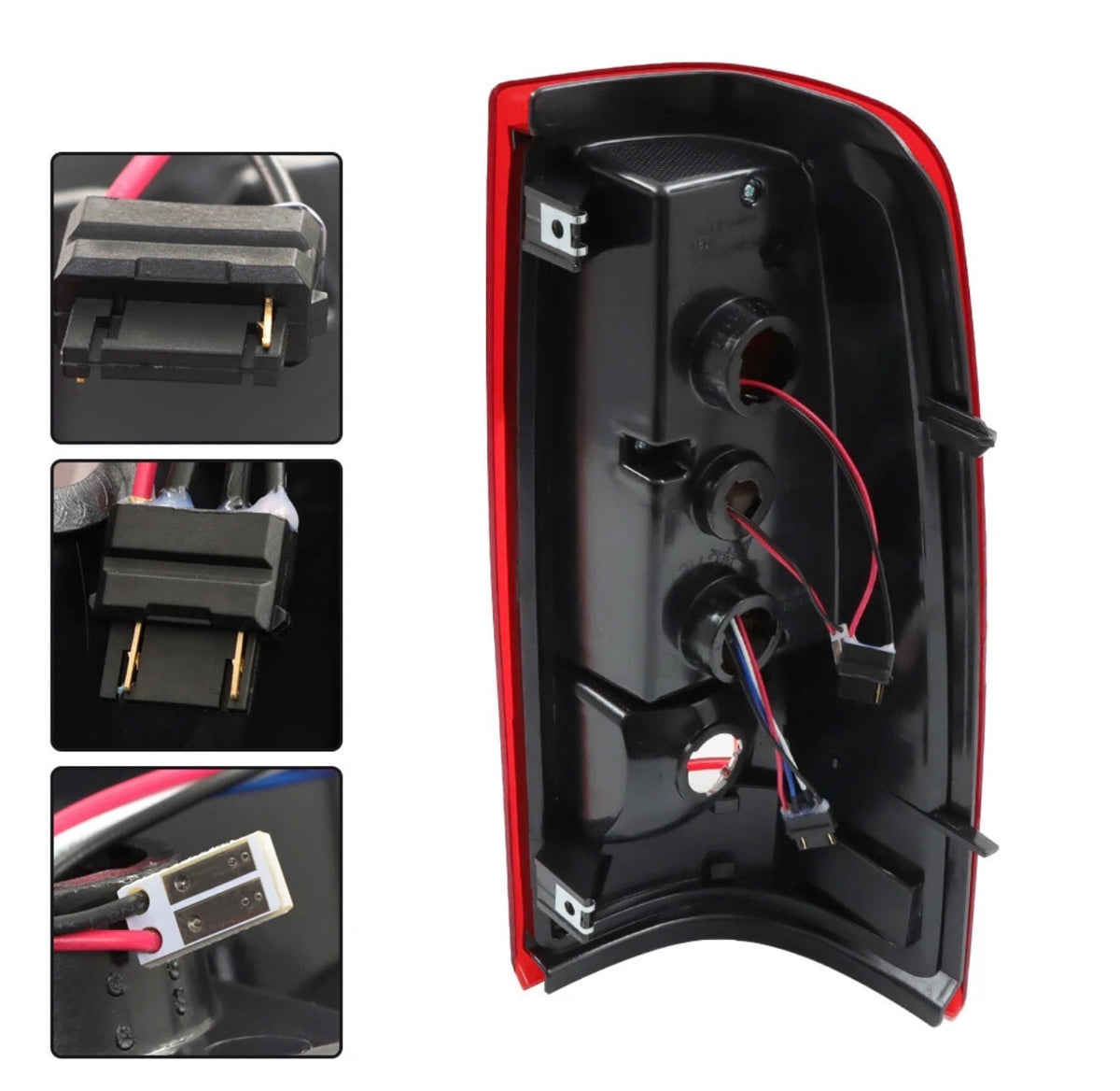 Left&Right Side For 2003-2006 Chevy Silverado 1500 2500 LED Tail Light Red Lamp