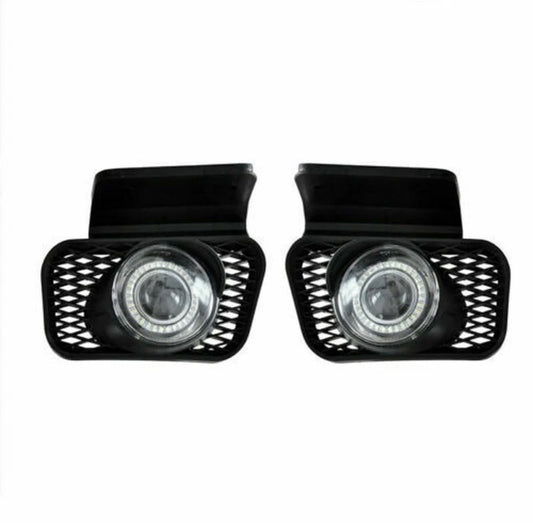 For 2003-2006 Chevy Silverado Avalanche 1500 LED Halo Projector Fog Lights Lamps