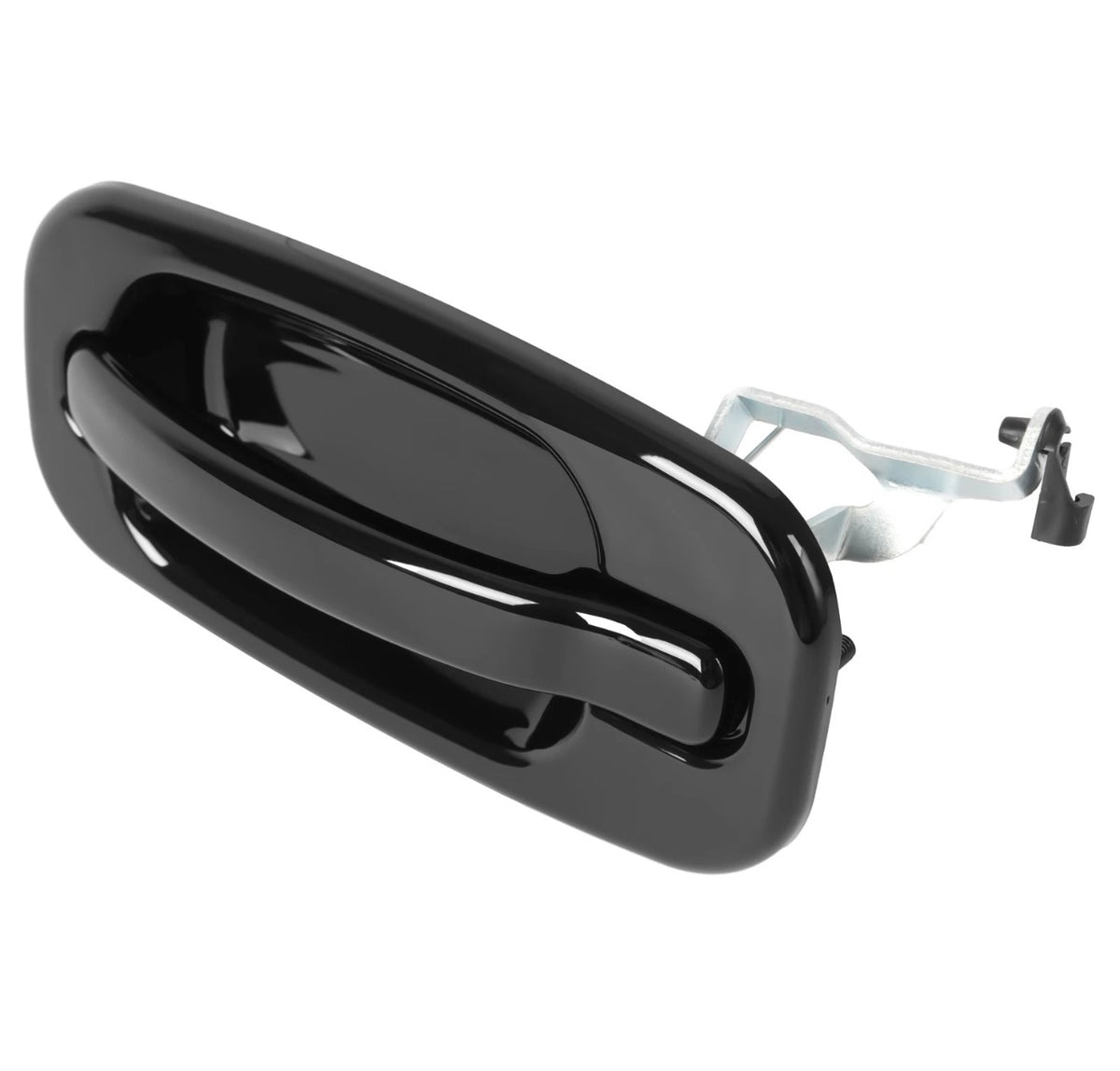 NEW Rear Outside Door Handles Set Gloss Black For Silverado Tahoe Sierra 99-06