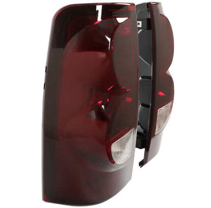 tinted Tail Lights For 03-06 Chevy Silverado 1500 2500 3500 HD w/Bulbs Wiring Set LH RH