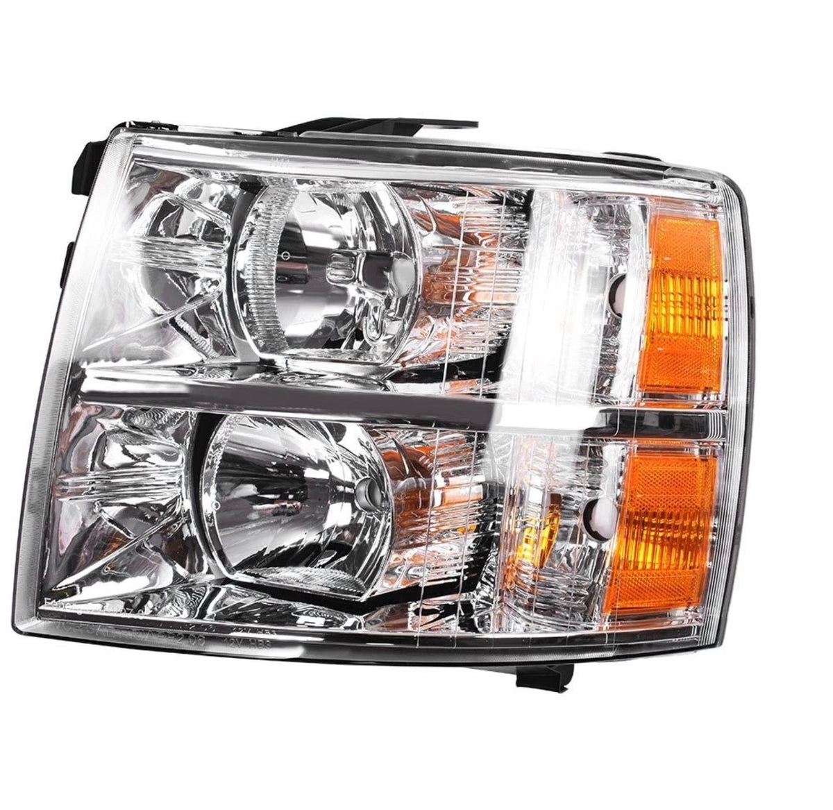 For 2007-2014 Chevy Silverado1500 2500HD 3500HD Left+Right Headlights Headlamps