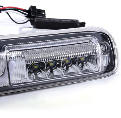 Fit For 99-07 Silverado/Sierra Chrome/Clear LED Third 3rd Brake Cargo Light
