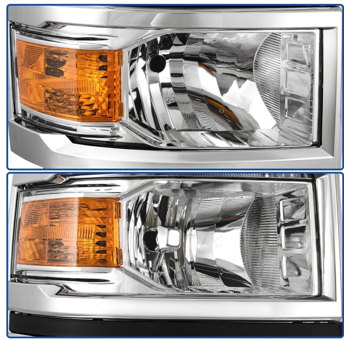 For 2014-2015 Chevy Silverado 1500 Headlights Headlamps Left+Right 14-15 Lights