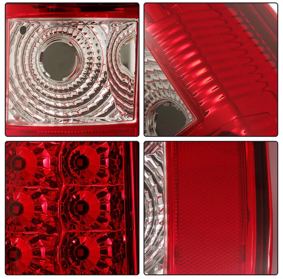 Left&Right Side For 2003-2006 Chevy Silverado 1500 2500 LED Tail Light Red Lamp