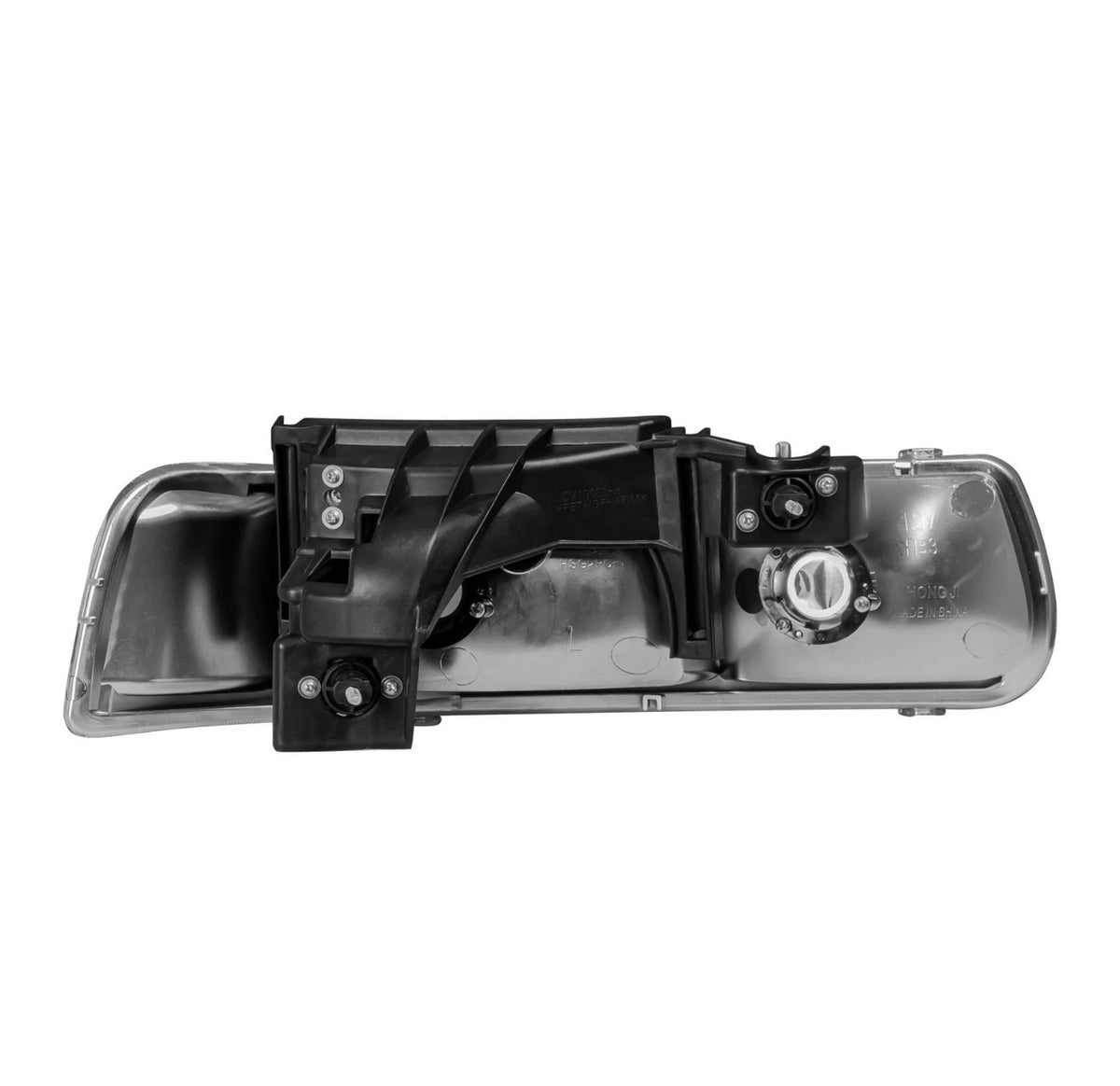 Clear lens+Chrome housing+Clear corner Fit For 1999-2002 Chevy Silverado 2000-2006 Tahoe Suburban 1500