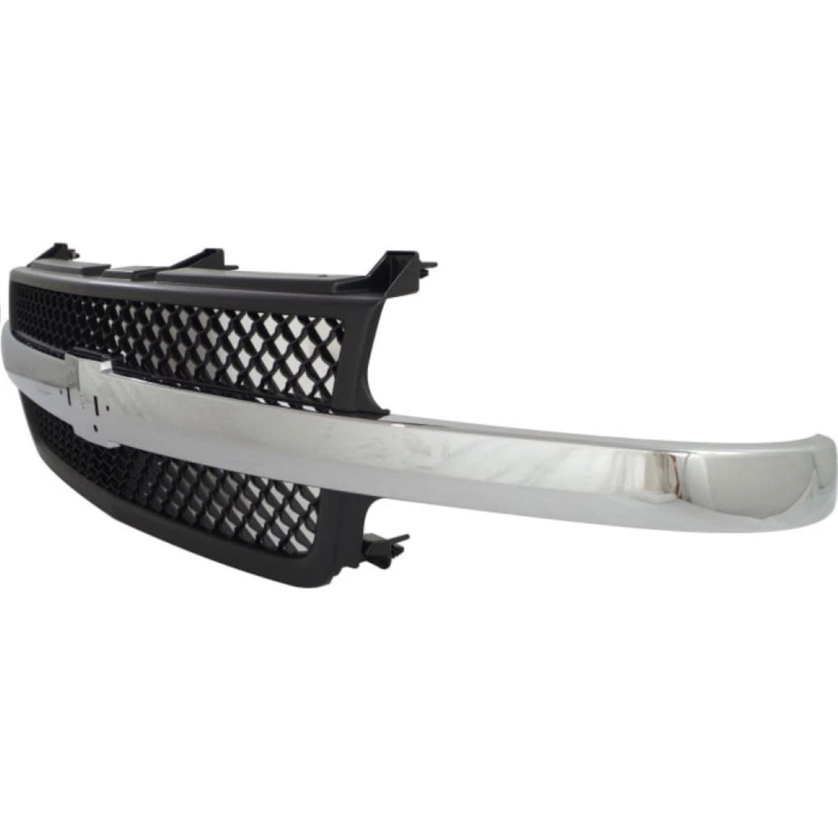 For Chevy Silverado 2500 HD/3500 Grille Assembly 2001 2002 Painted Black Shell