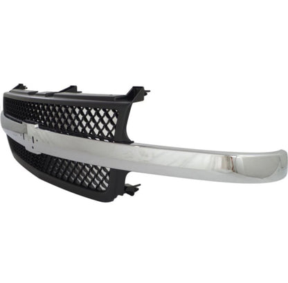 For Chevy Silverado 2500 HD/3500 Grille Assembly 2001 2002 Painted Black Shell